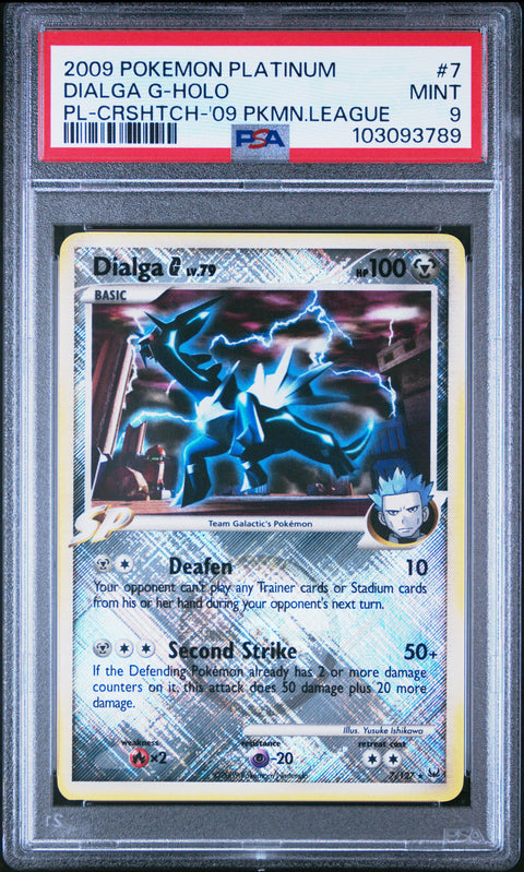 2009 Pokemon Platinum Dialga G-Holo #7 PSA 9