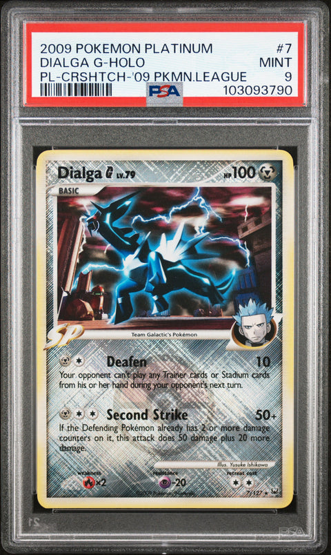 2009 Pokemon Platinum Dialga G-Holo #7 PSA 9