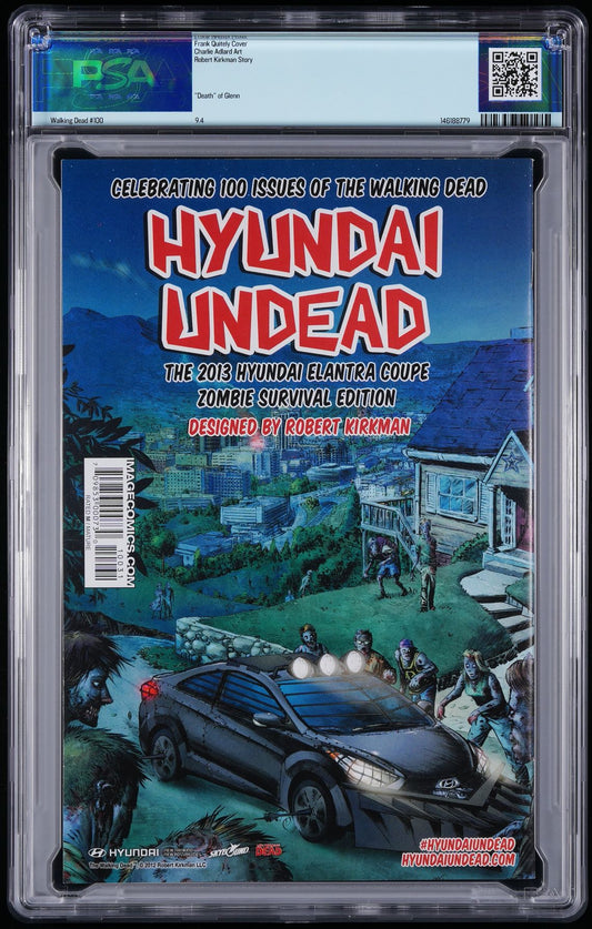 Image; Skybound The Walking Dead #100 2012 1 Frank Quitely Variant PSA 9.4