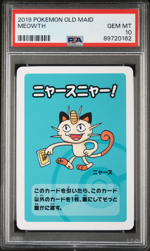 2019 Pokemon Old Maid Meowth PSA 10