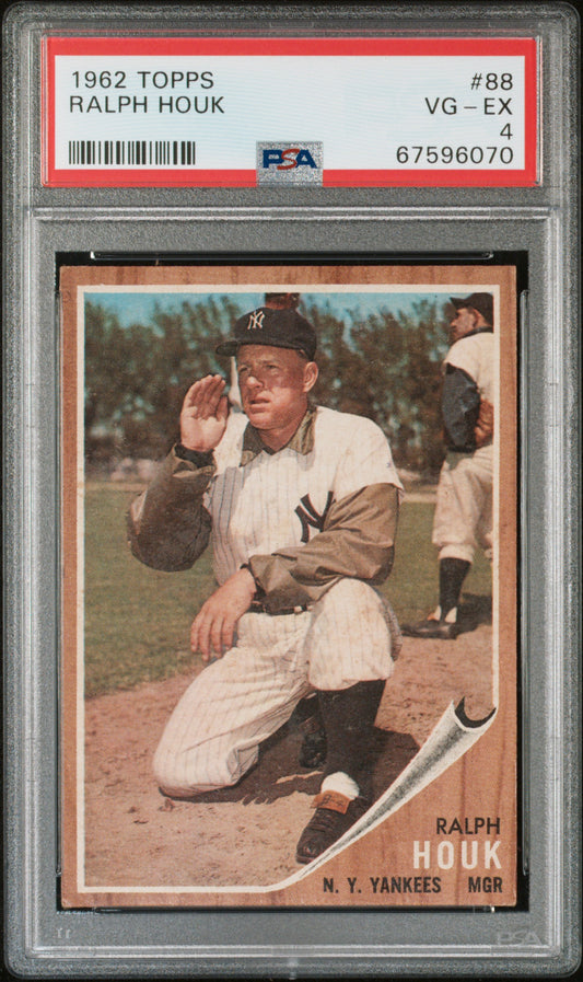 1962 Topps #88 Ralph Houk PSA 4 67596070