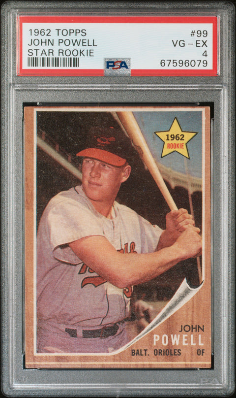 1962 Topps #99 John Powell Star Rookie PSA 4 67596079