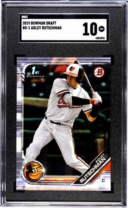 2019 Bowman Draft #BD-1 Adley Rutschman SGC 10 4284596