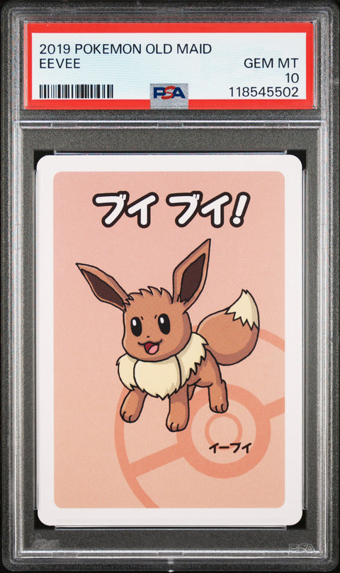 2019 Pokemon Old Maid Eevee # PSA 10