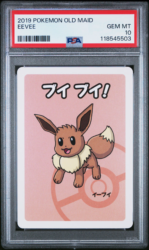 2019 Pokemon Old Maid Eevee # PSA 10