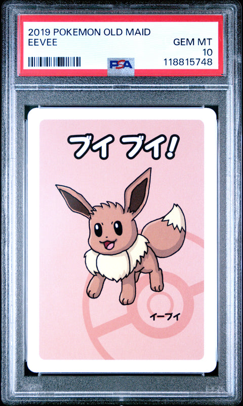 2019 Pokemon Old Maid Eevee # PSA 10