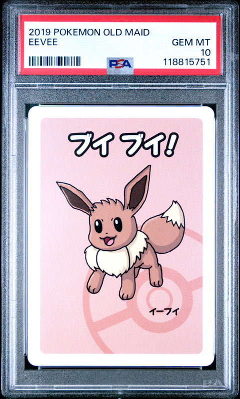 2019 Pokemon Old Maid Eevee # PSA 10