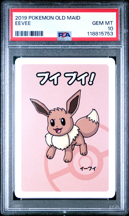 2019 Pokemon Old Maid Eevee # PSA 10