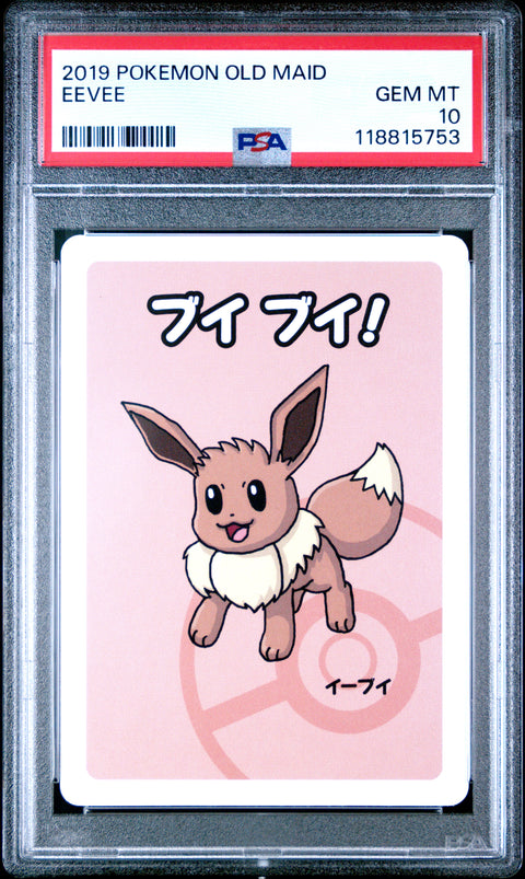 2019 Pokemon Old Maid Eevee # PSA 10