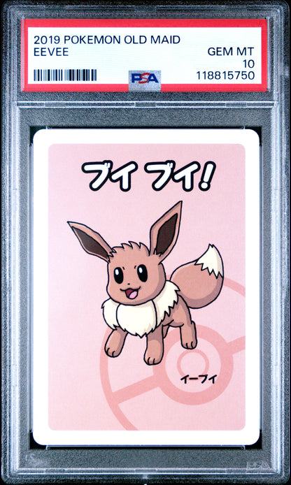 2019 Pokemon Old Maid Eevee # PSA 10