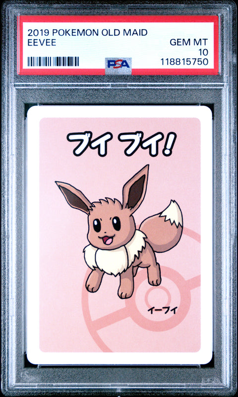 2019 Pokemon Old Maid Eevee # PSA 10