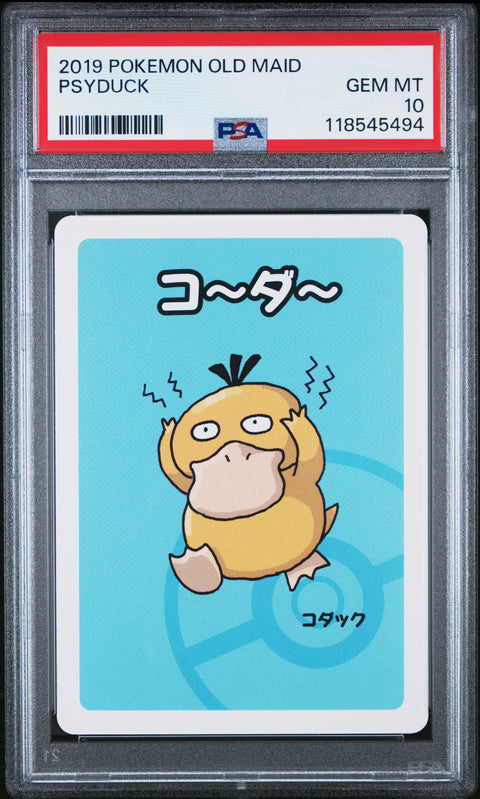 2019 Pokemon Old Maid Psyduck # PSA 10