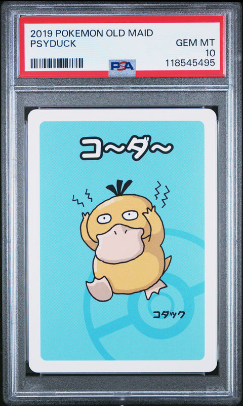 2019 Pokemon Old Maid Psyduck # PSA 10