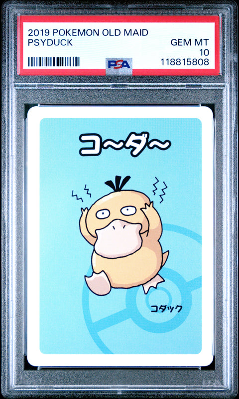 2019 Pokemon Old Maid Psyduck # PSA 10