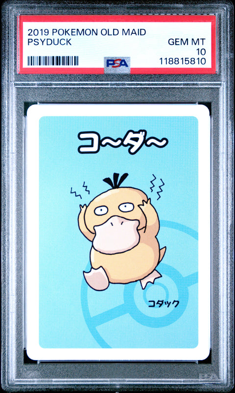 2019 Pokemon Old Maid Psyduck # PSA 10