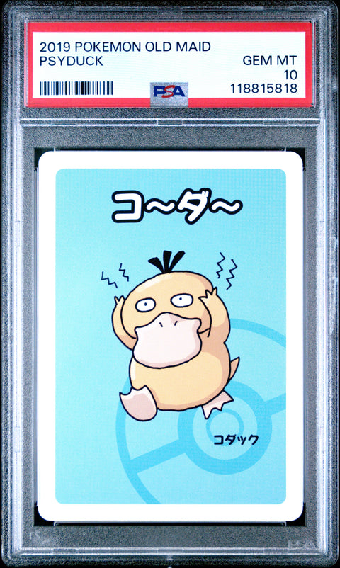 2019 Pokemon Old Maid Psyduck # PSA 10
