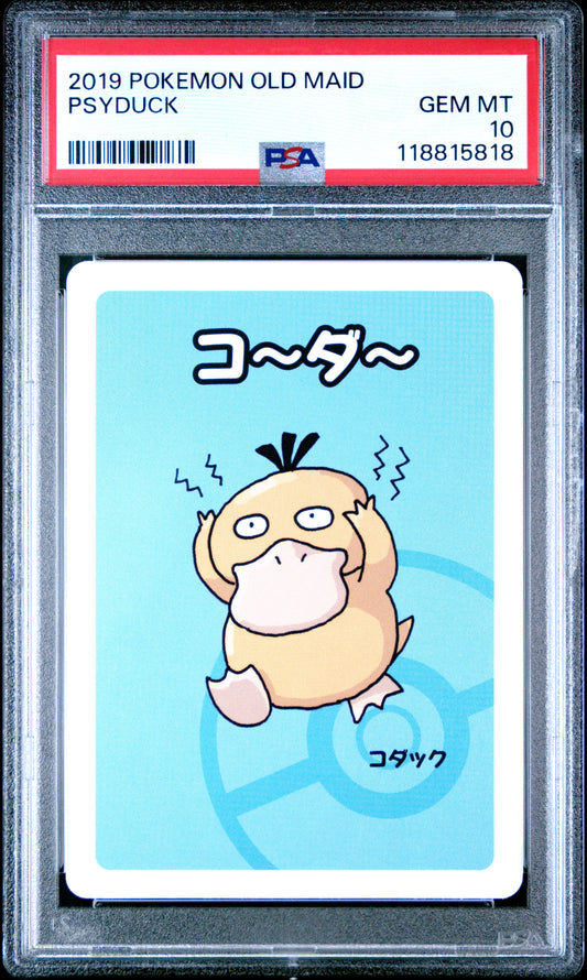2019 Pokemon Old Maid Psyduck # PSA 10