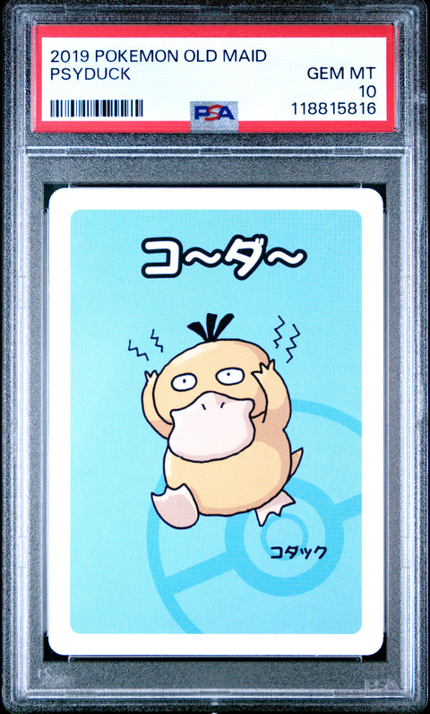 2019 Pokemon Old Maid Psyduck # PSA 10