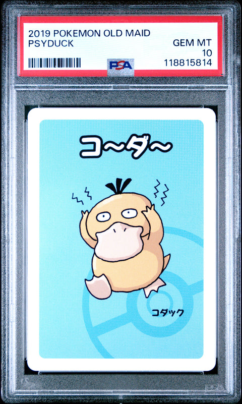 2019 Pokemon Old Maid Psyduck # PSA 10