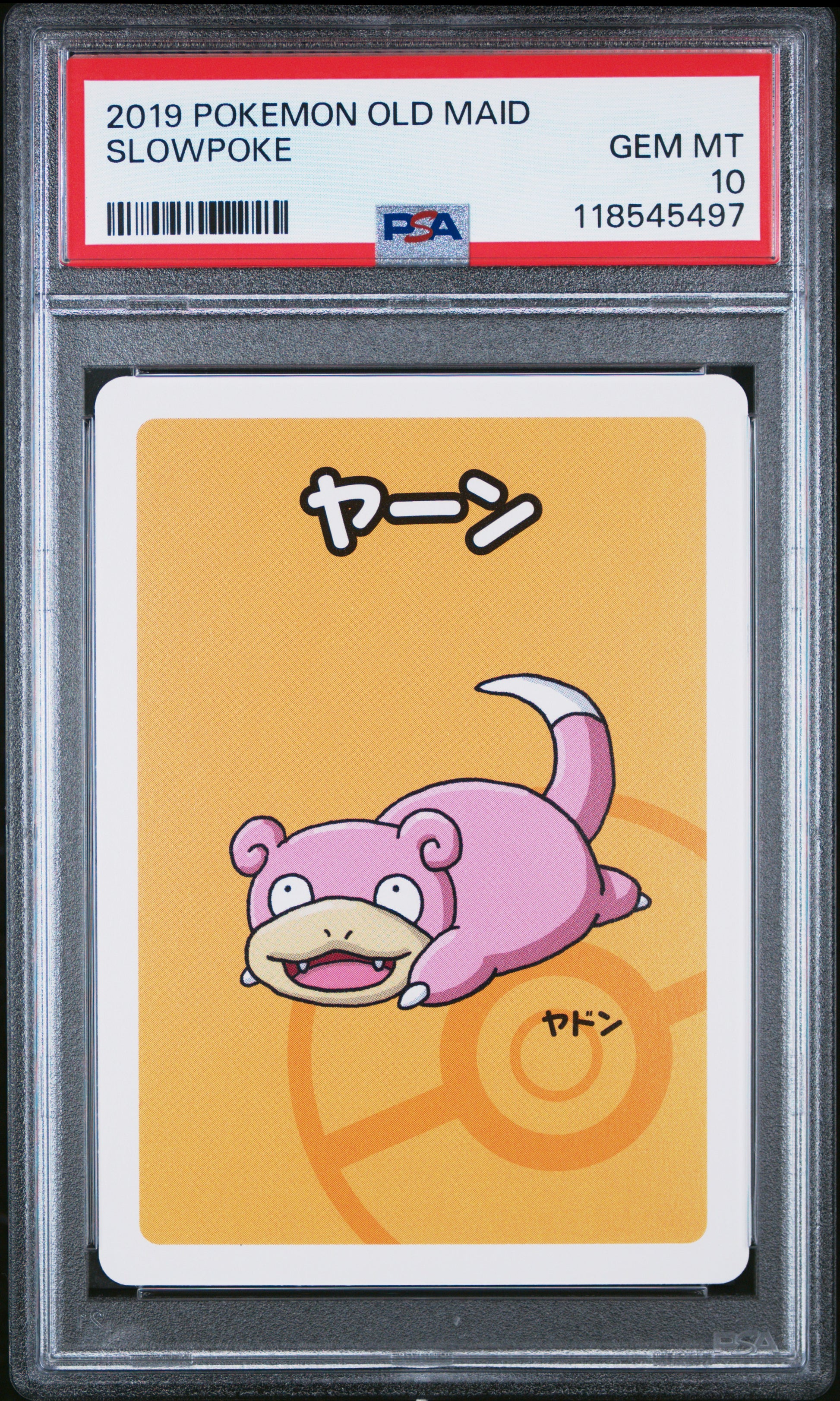 2019 Pokemon Old Maid Slowpoke # PSA 10