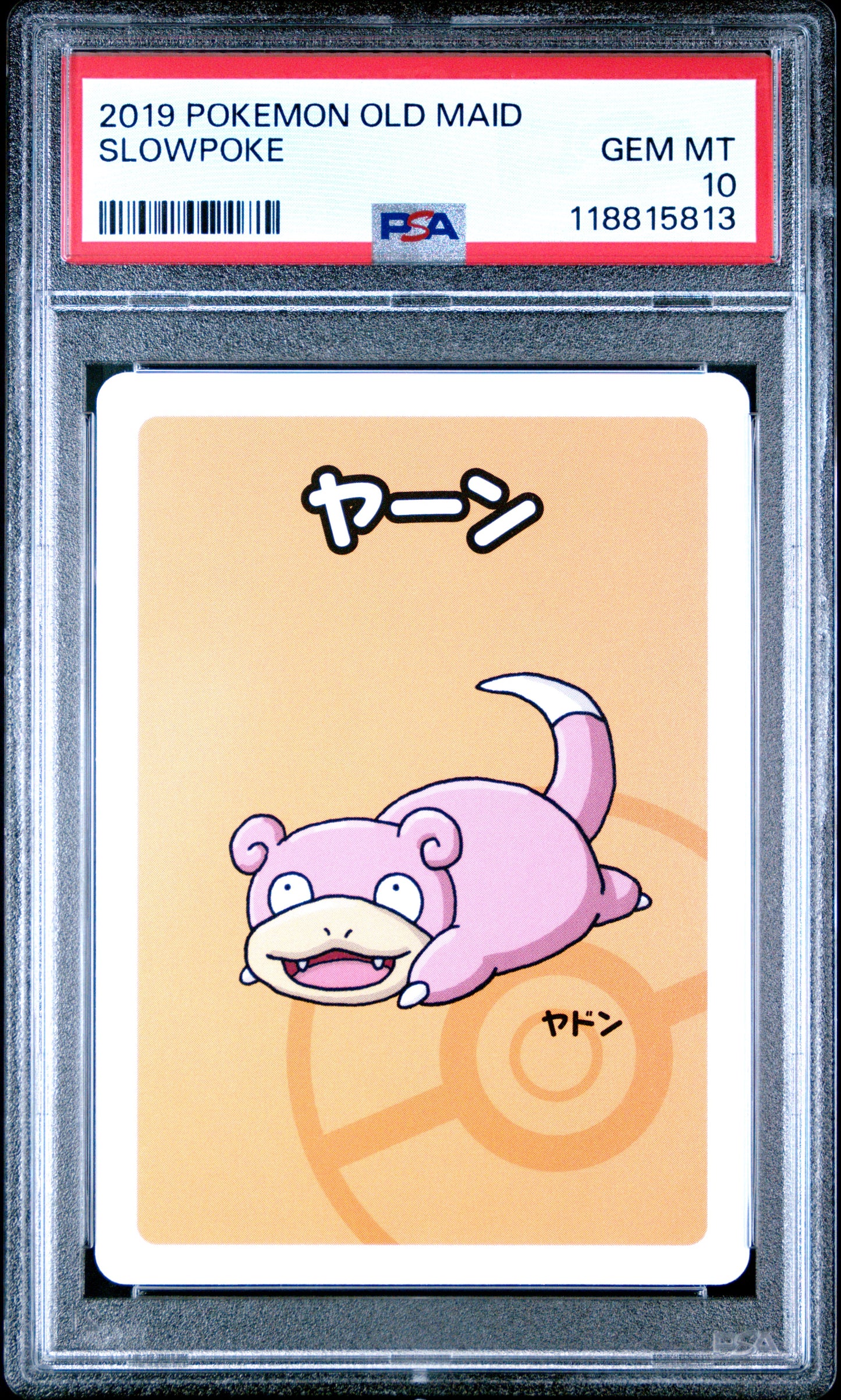 2019 Pokemon Old Maid Slowpoke # PSA 10