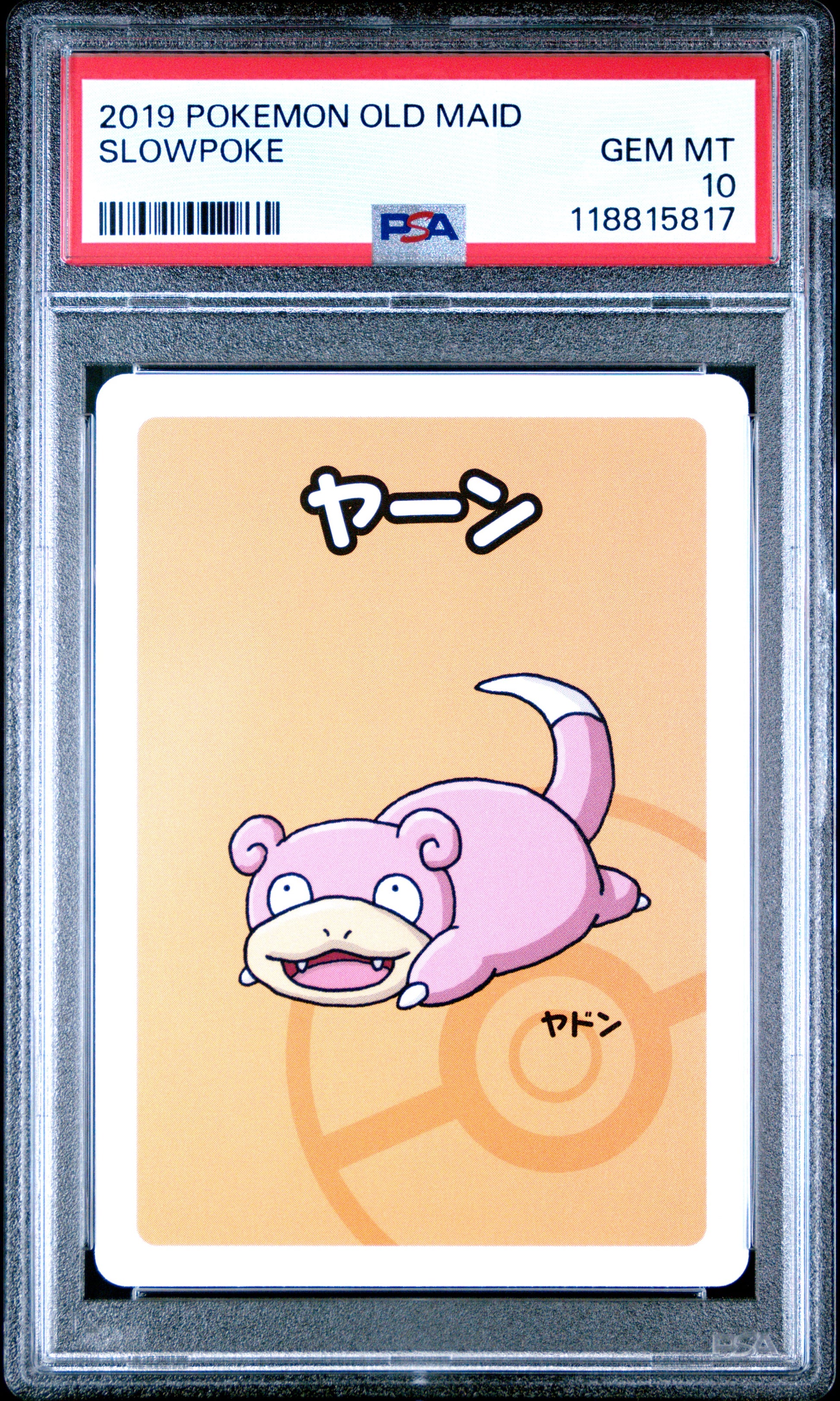 2019 Pokemon Old Maid Slowpoke # PSA 10