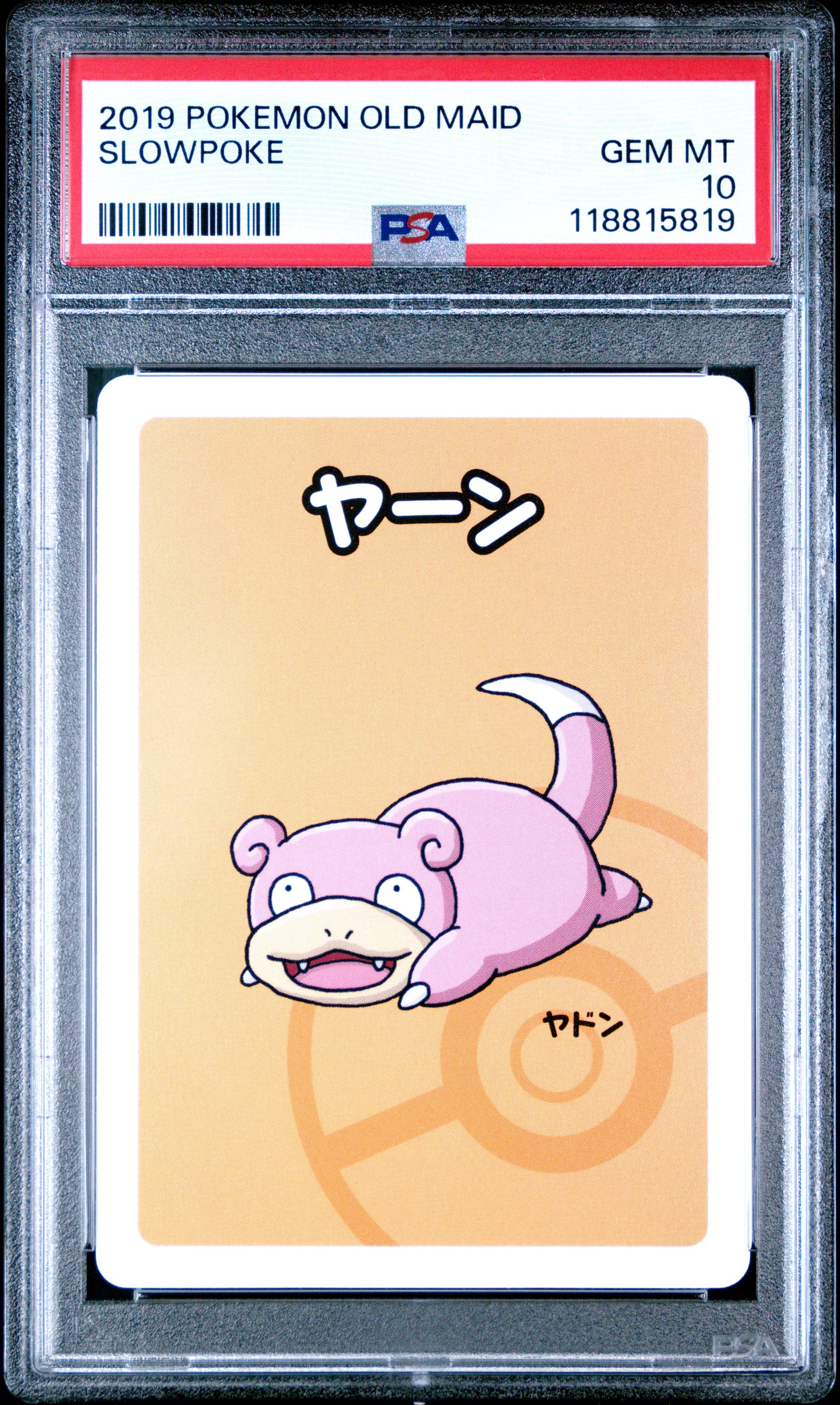 2019 Pokemon Old Maid Slowpoke # PSA 10