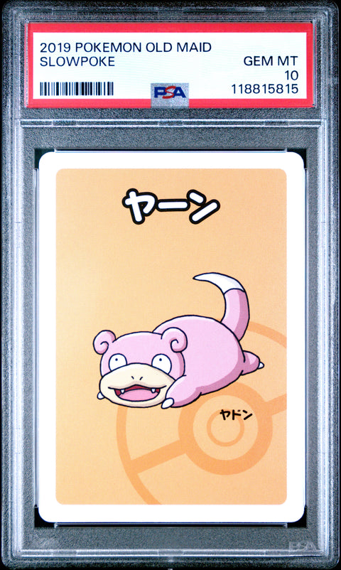 2019 Pokemon Old Maid Slowpoke # PSA 10