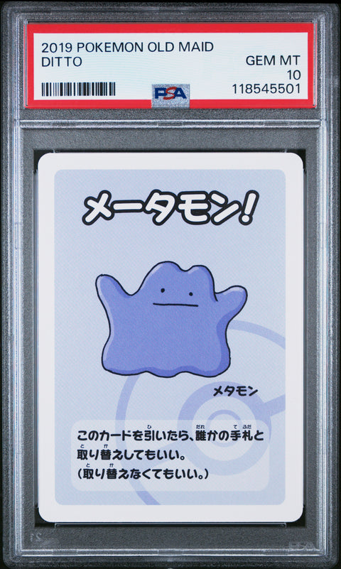 2019 Pokemon Old Maid Ditto # PSA 10