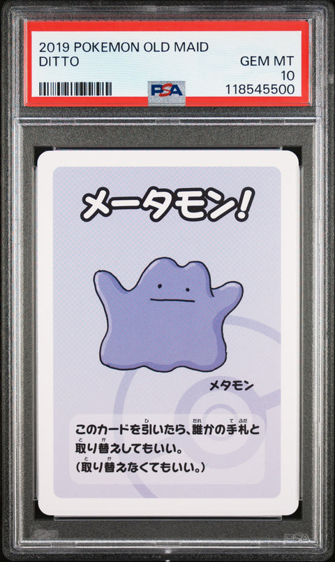 2019 Pokemon Old Maid Ditto # PSA 10