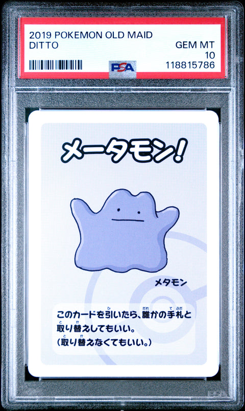 2019 Pokemon Old Maid Ditto # PSA 10