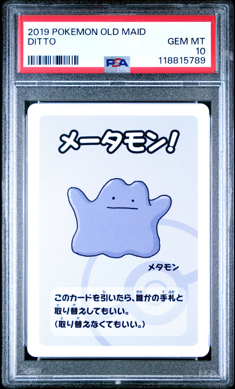 2019 Pokemon Old Maid Ditto # PSA 10