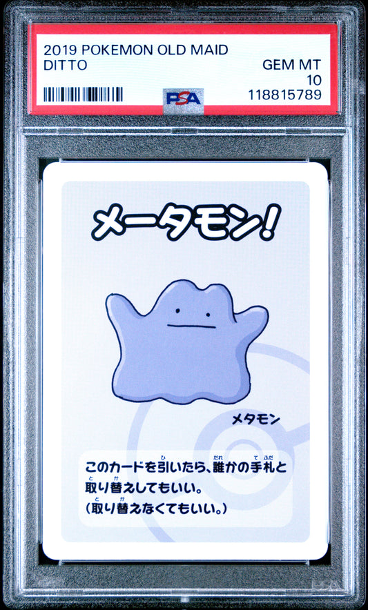 2019 Pokemon Old Maid Ditto # PSA 10