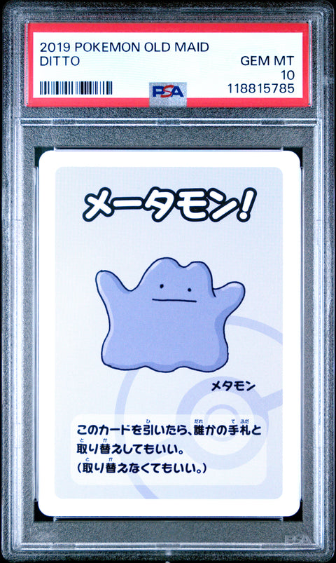2019 Pokemon Old Maid Ditto # PSA 10
