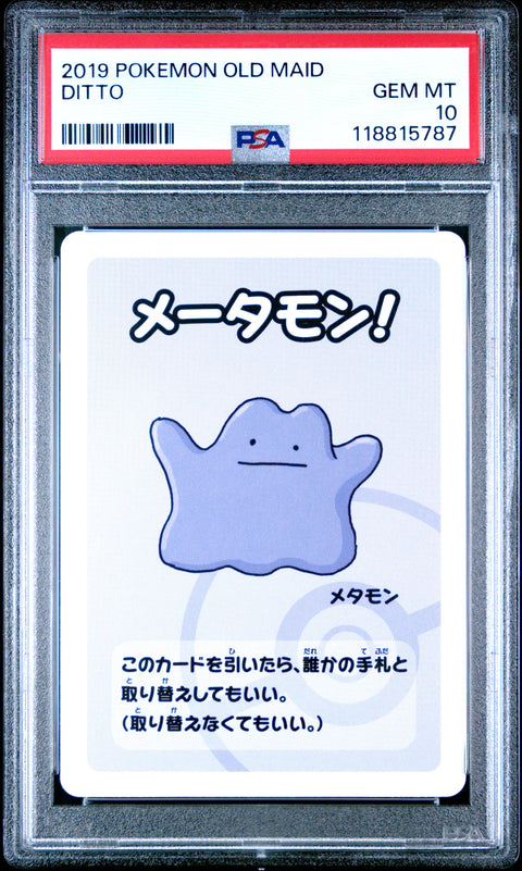 2019 Pokemon Old Maid Ditto # PSA 10