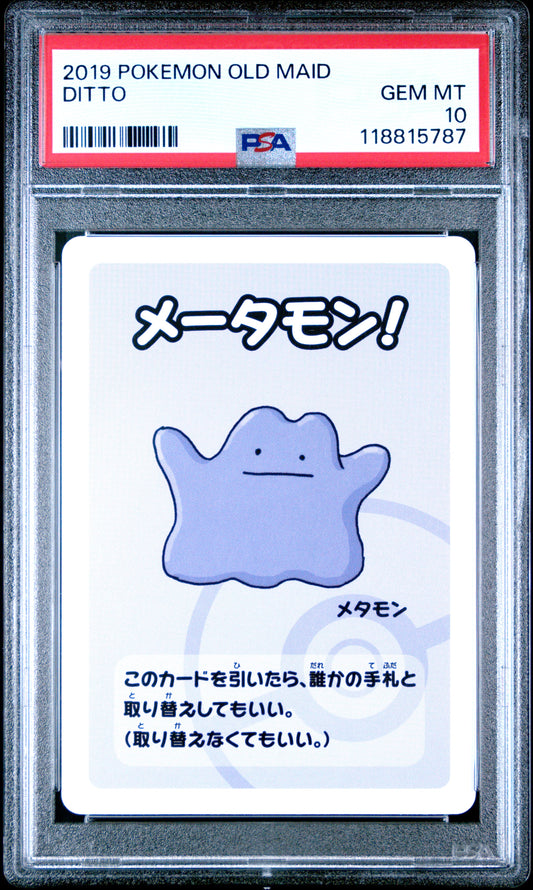 2019 Pokemon Old Maid Ditto # PSA 10