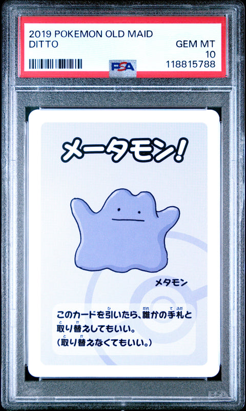2019 Pokemon Old Maid Ditto # PSA 10