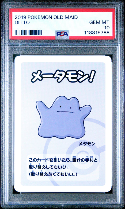 2019 Pokemon Old Maid Ditto # PSA 10