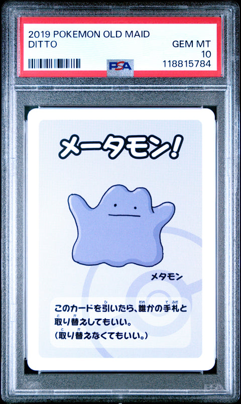 2019 Pokemon Old Maid Ditto # PSA 10