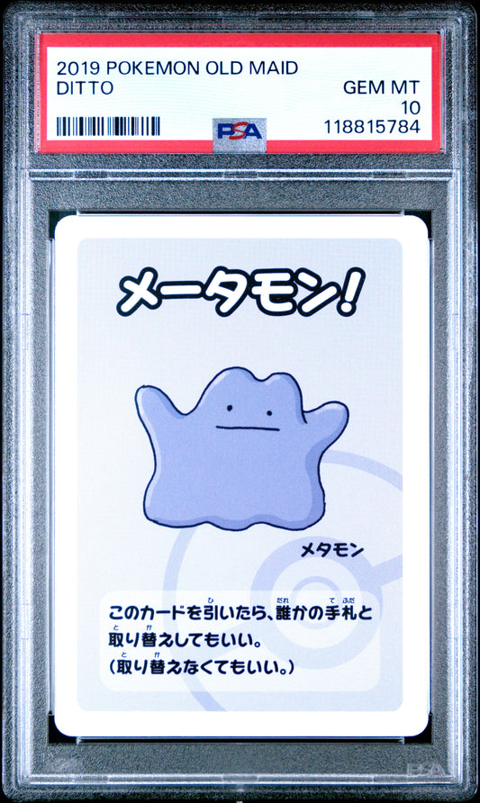 2019 Pokemon Old Maid Ditto # PSA 10