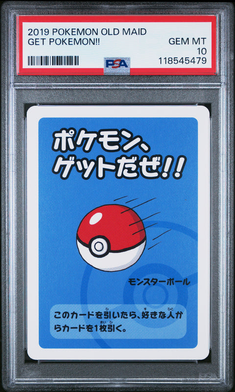 2019 Pokemon Old Maid Get Pokemon!! # PSA 10