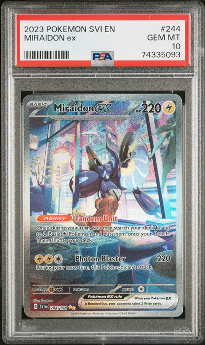 2023 Pokemon Svi En-Scarlet & Violet Miraidon Ex #244 PSA 10