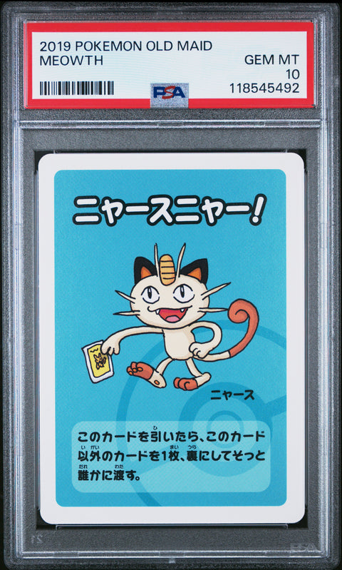 2019 Pokemon Old Maid Meowth # PSA 10