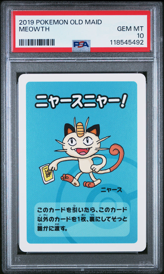 2019 Pokemon Old Maid Meowth # PSA 10