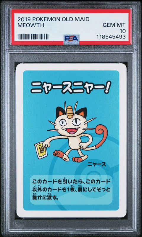 2019 Pokemon Old Maid Meowth # PSA 10