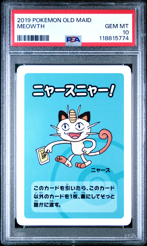 2019 Pokemon Old Maid Meowth # PSA 10