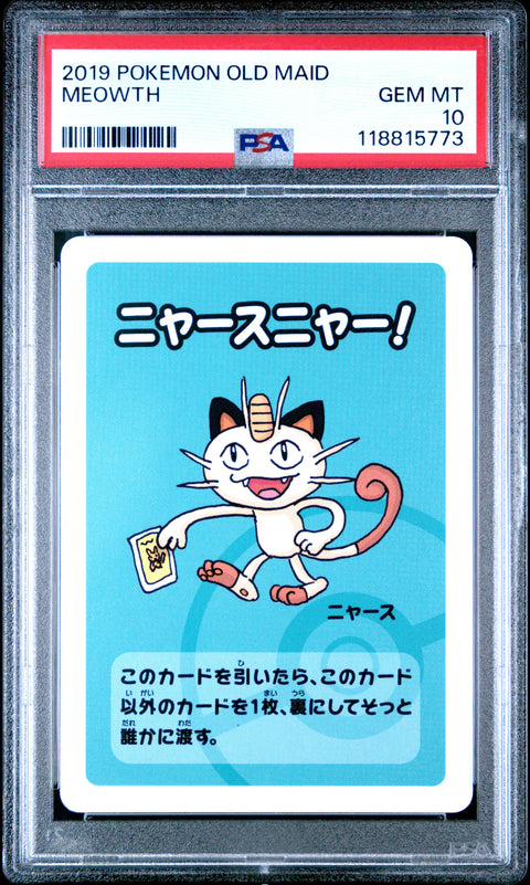 2019 Pokemon Old Maid Meowth # PSA 10