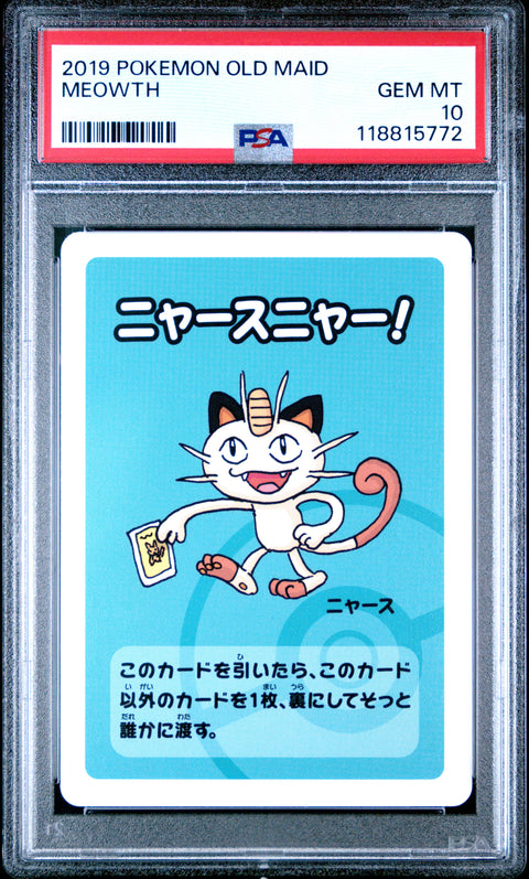 2019 Pokemon Old Maid Meowth # PSA 10