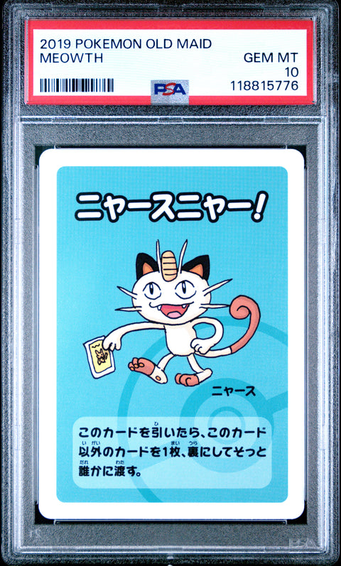 2019 Pokemon Old Maid Meowth # PSA 10