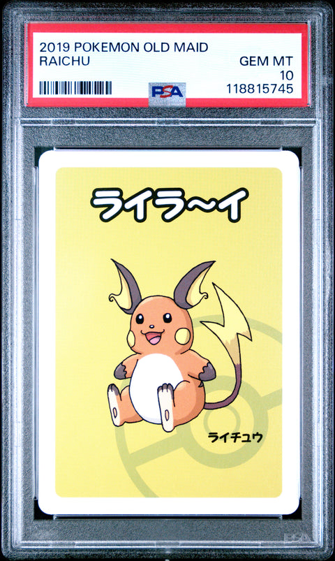 2019 Pokemon Old Maid Raichu # PSA 10
